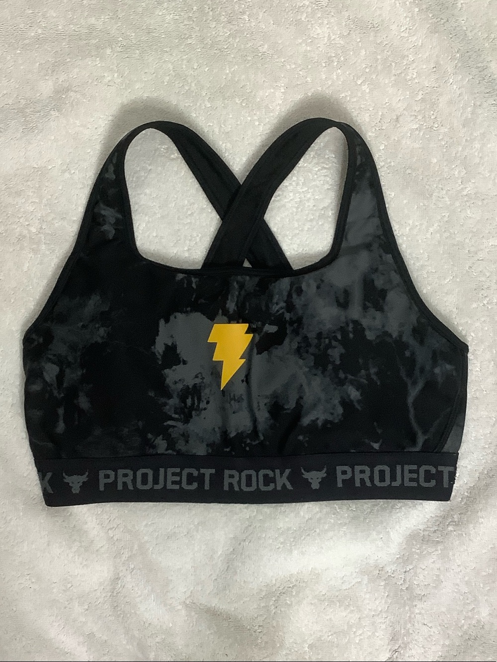 Under Armour Project Rock Lightning Sports Bra Size 16 Activewear Top